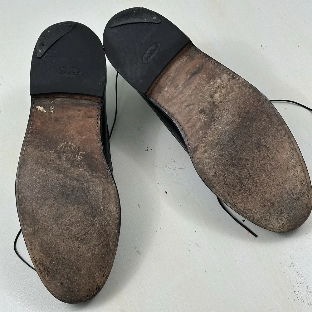 VTG Florsheim Imperial Kenmoor Shoes Men 11‎ C Black Smooth Leather Wingtips USA VTG Florsheim Imperial Kenmoor Shoes Men 11‎ C Black Smooth  main image 3